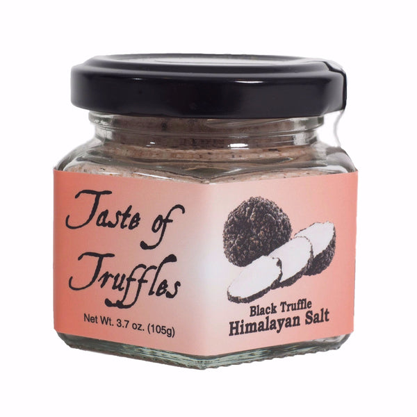 Black Truffle Himalayan Pink Salt | Gourmet Food Condiments | wt. 3.7 oz/105 gr.